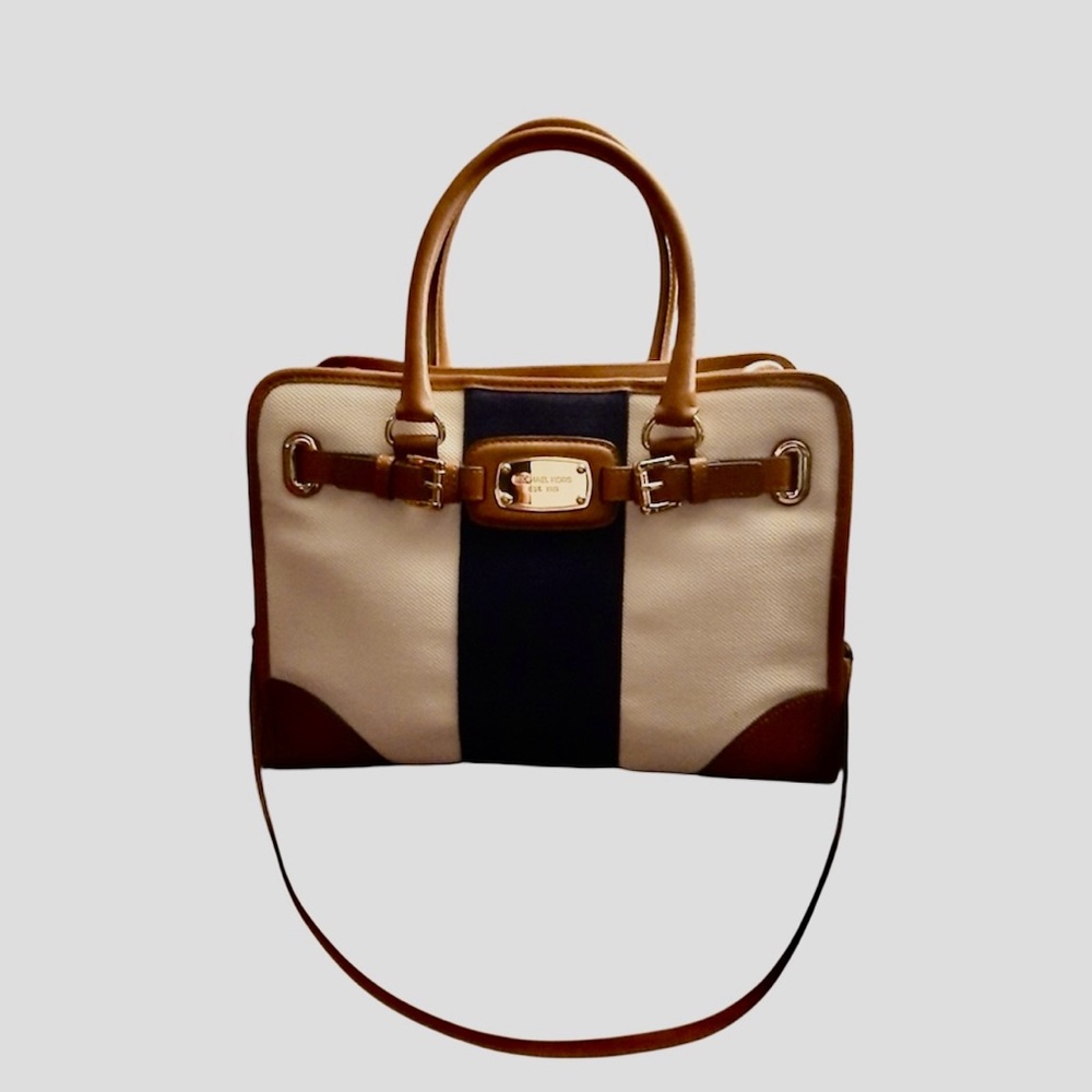 Michael Kors Hamilton Mono Stripe Bag